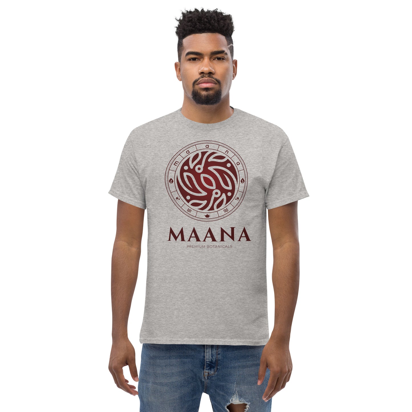 MAANA Burgundy Logo classic tee