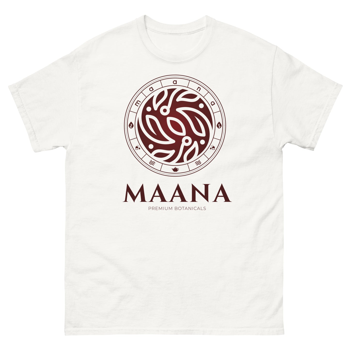 MAANA Burgundy Logo classic tee